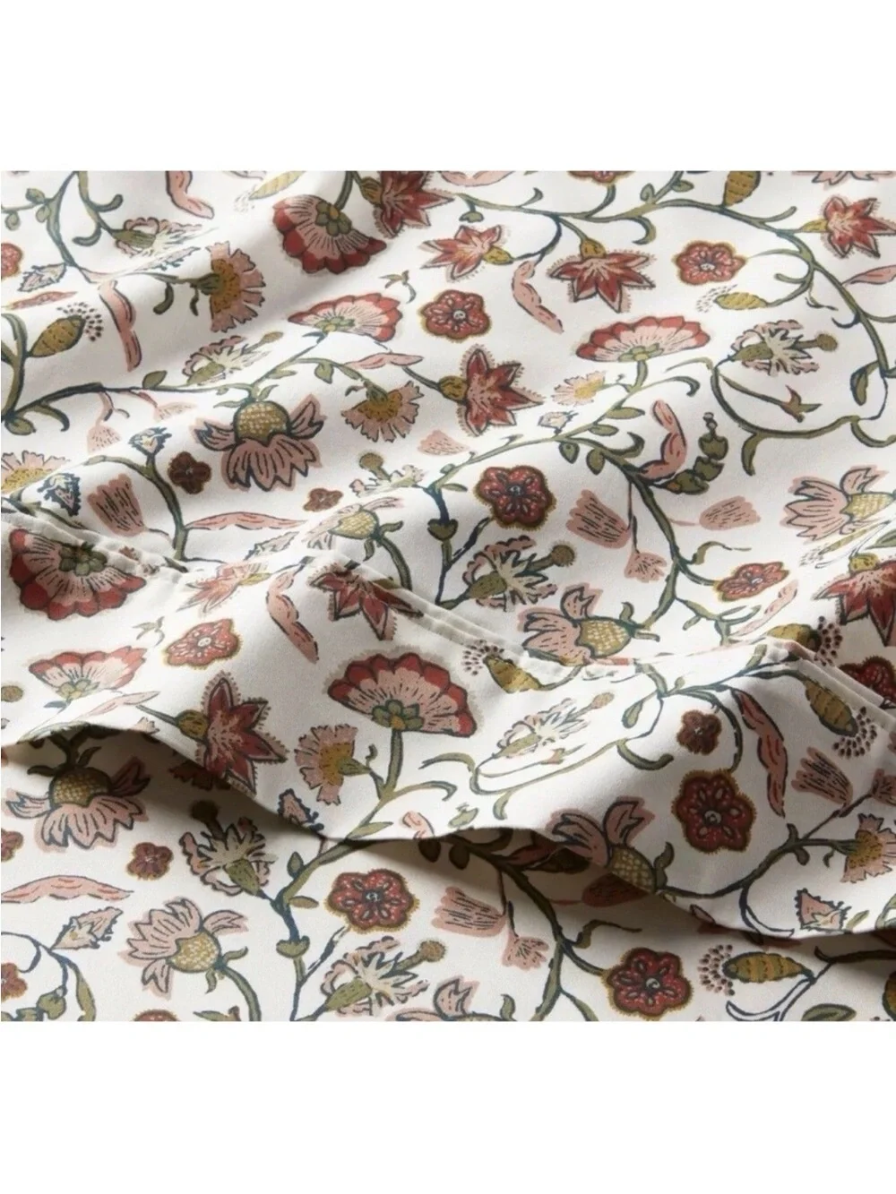 QUEEN 400 Thread Count Performance 4pc Sheet Set Warm Floral - Threshold NEW